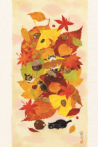 山口てつじ手描き染展　むしねこ　開催